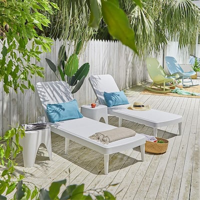 Mahina Resin Outdoor Chaise Lounge Chair by Havenside Home