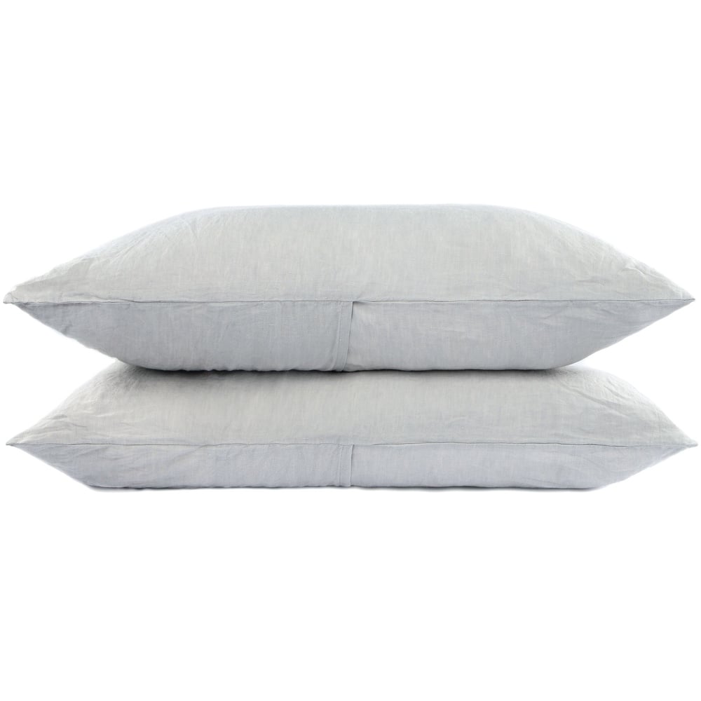 100% French Linen Pillowcase Set by BOKSER HOME