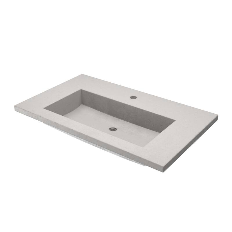 Native Trails NSVT36-1 Capistrano 37" NativeStone Vanity Top - Ash - Ash Finish