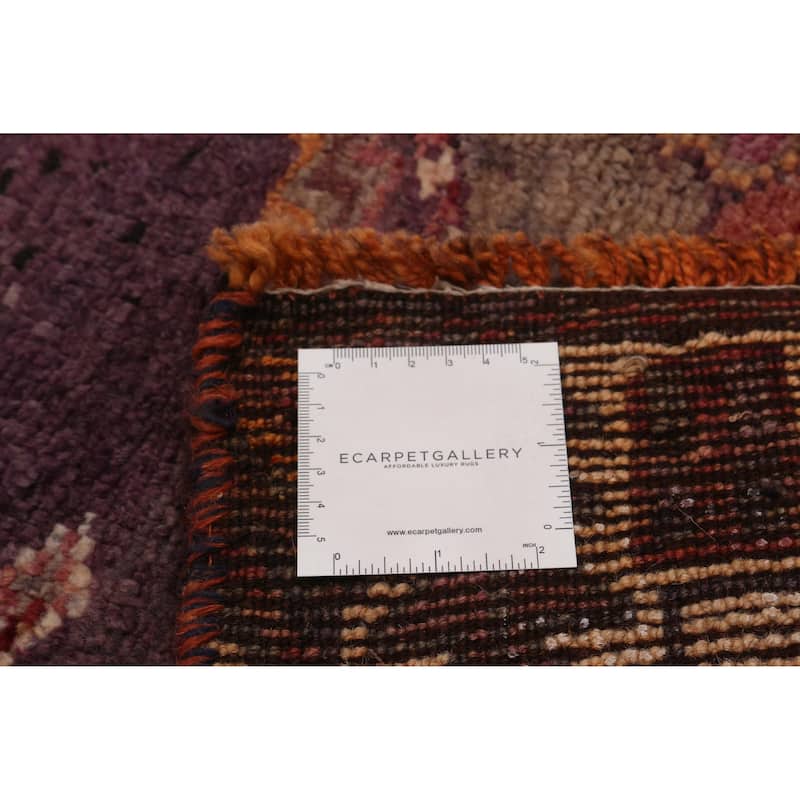 ECARPETGALLERY Hand-knotted Melis Vintage Red Wool Rug - 3'10 x 12'4