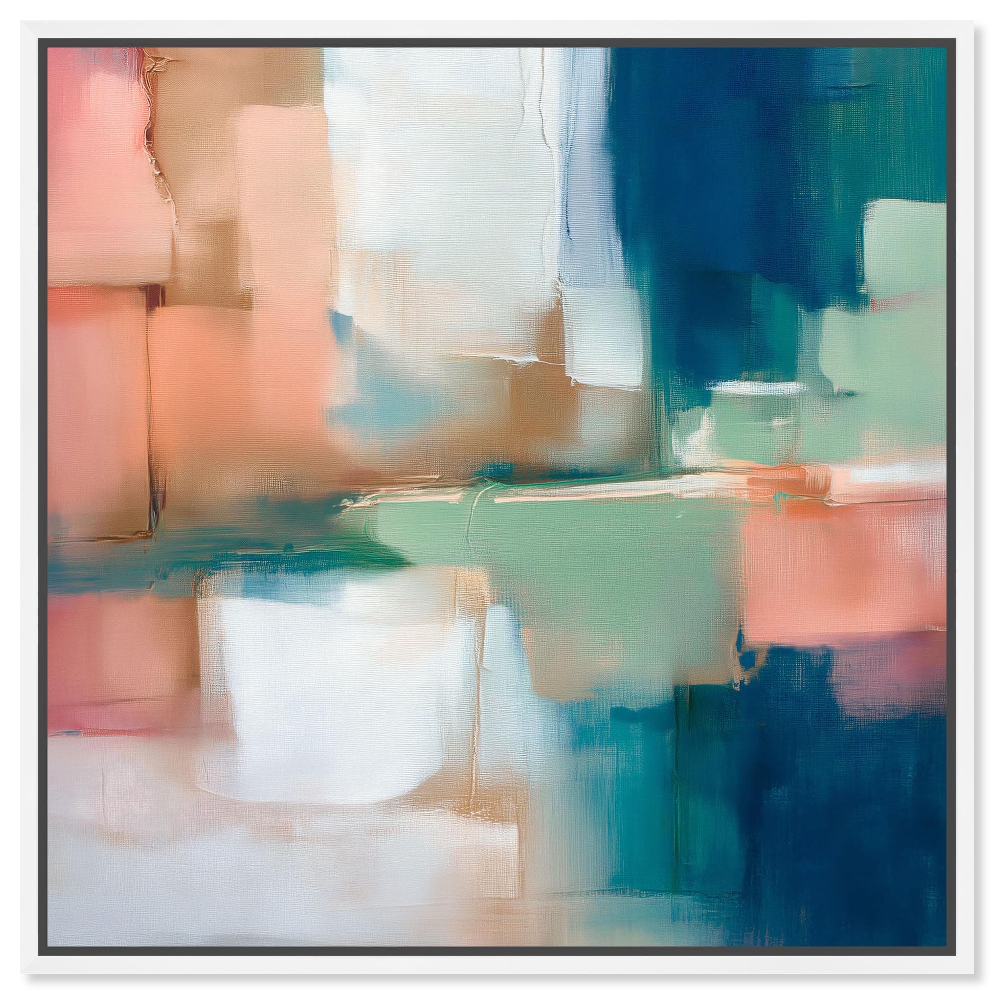 Color Grid Office Wall Decor Canvas Print by Art Remedy