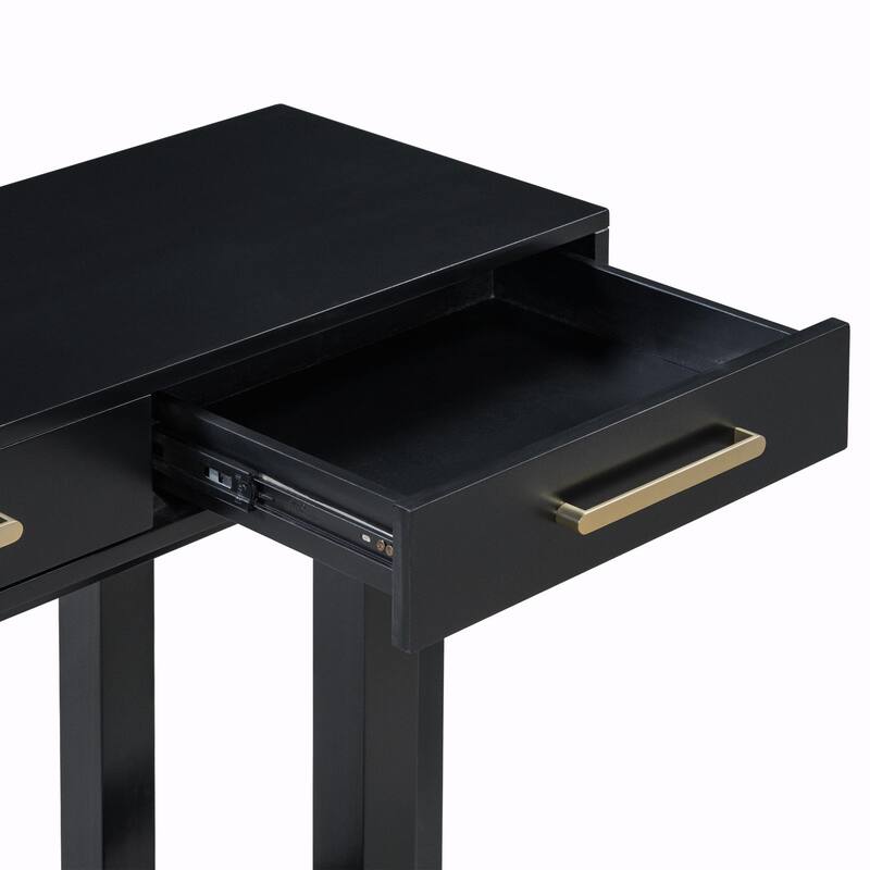 Elegant Extra Long Console Table with Three Drawers
