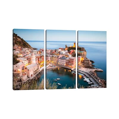 iCanvas "Vernazza, Cinque Terre, Italy III" by Matteo Colombo 3-Piece Canvas Wall Art Set