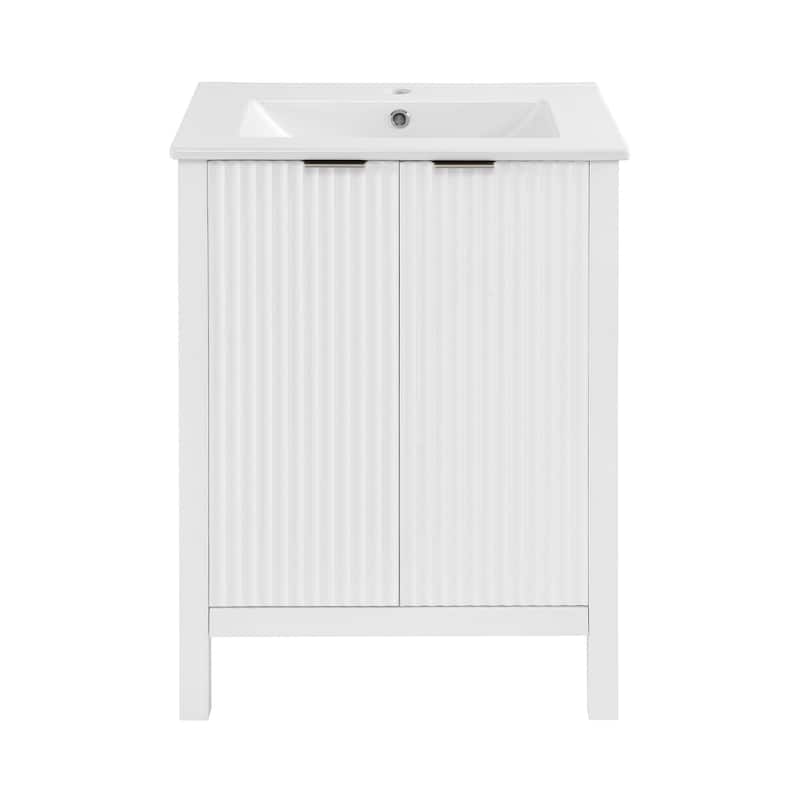 Bastille 24" Bathroom Vanity in White