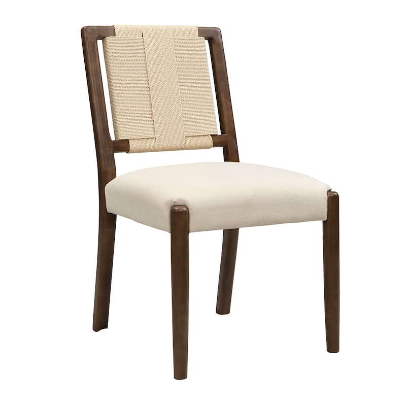 Christopher Knight Home - Modern 5 Piece Wooden Dining Set with Woven Back Upholstered Chairs