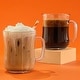 preview thumbnail 4 of 8, JoyJolt Diner Glass Coffee Mug with Handle - 16 oz