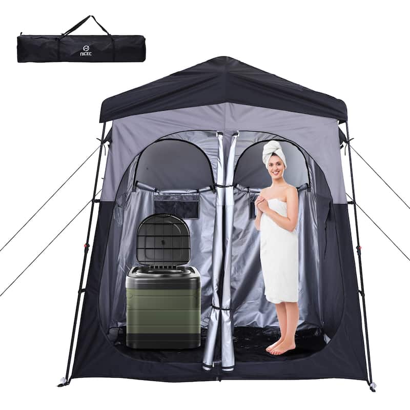 Instant Pop-Up Privacy Tent, Oversize Outdoor Shower, Changing, and Toilet Enclosure