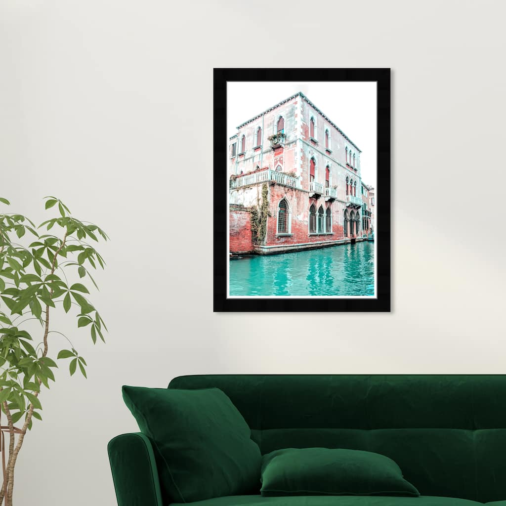 Wynwood Studio Prints Architecture and Buildings Venezia I Blue and Turquoise Modern & Contemporary Wall Art Canvas Print
