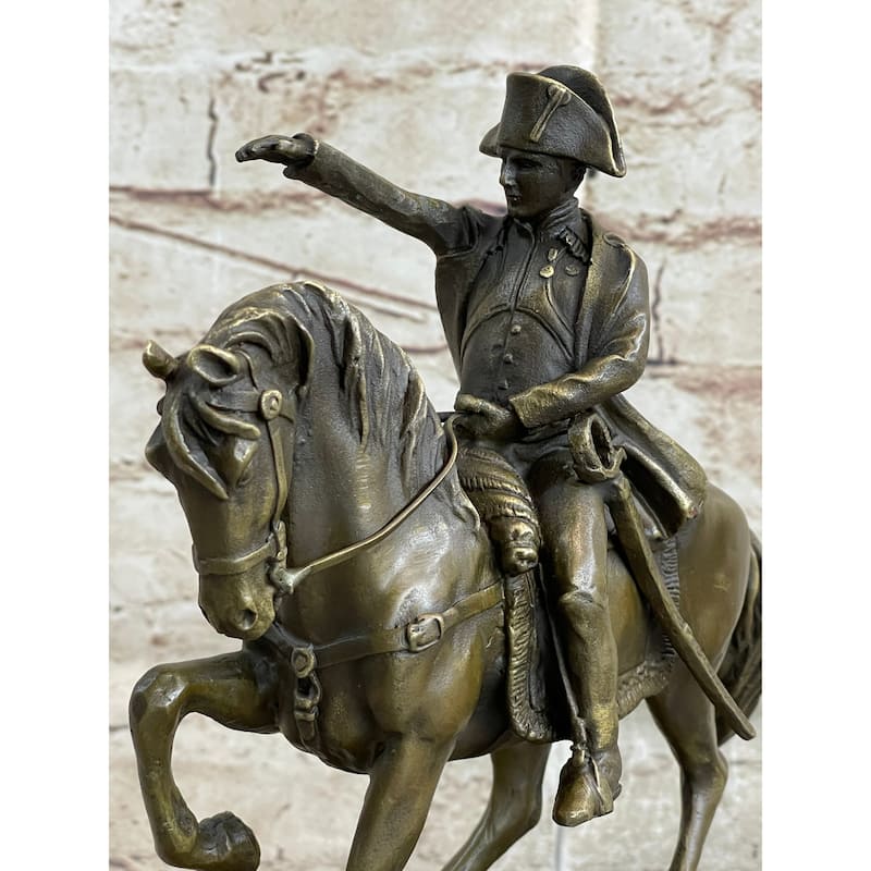 Signed Original Aldo Vitaleh Napoleon French Emperor Bronze Sculpture Figurine