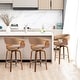preview thumbnail 94 of 167, Glitzhome Set of 2 or 4 Modern Counter & Bar Height Wooden Swivel Bar Stools