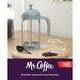 preview thumbnail 23 of 37, Mr. Coffee French Press Coffee Maker, 31 oz Borasilicate Glass & Frame and Plunger, Includes Coffee Scoop