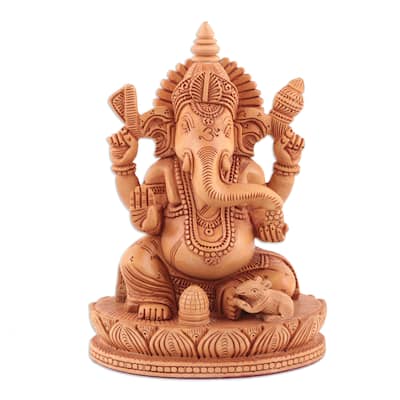 Novica Handmade Blessing Of Peace Wood Sculpture