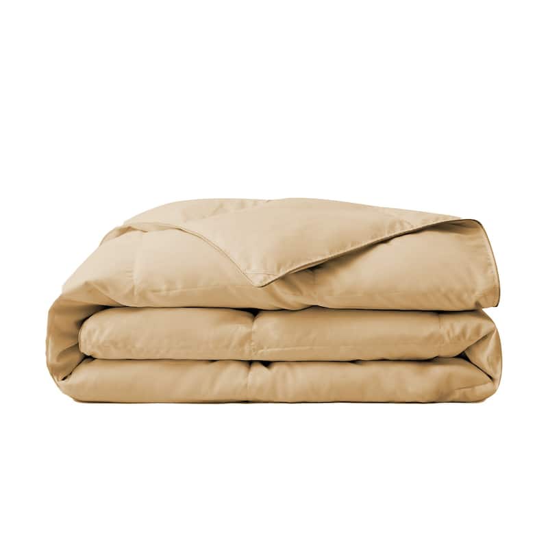 Lightweight Microfiber White Goose Down and Feather Fiber Comforter