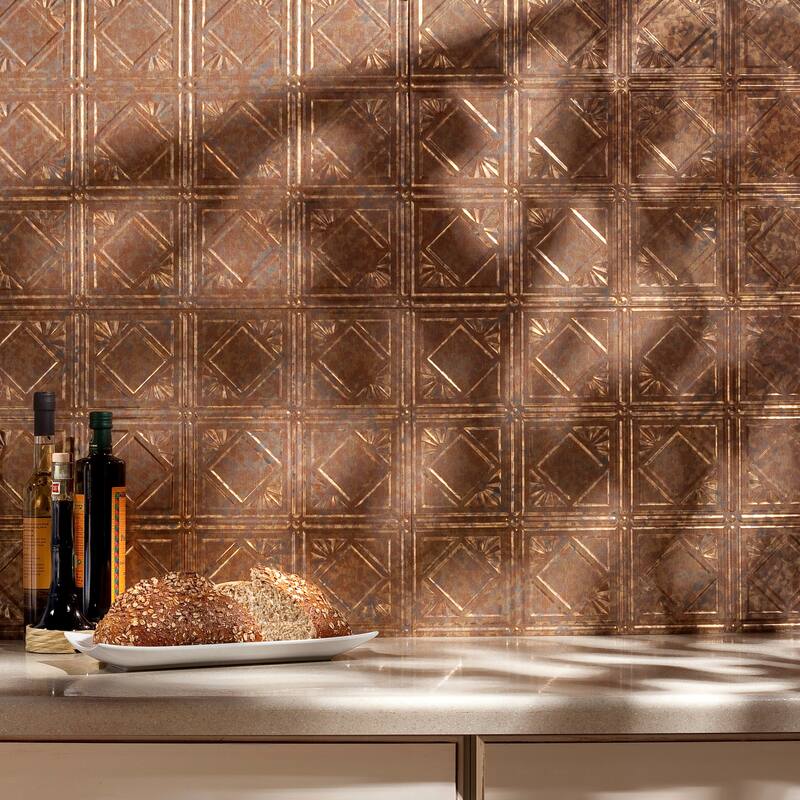 FASÄDE Traditional Style 4 Decorative Vinyl Backsplash Panel