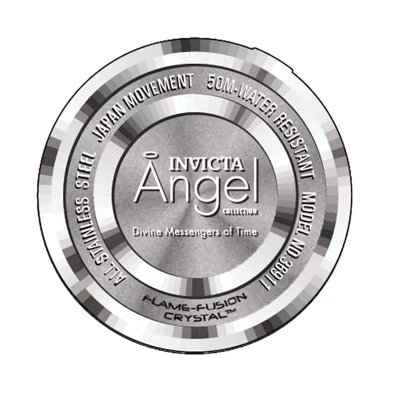 Invicta Women's 36911 Angel Quartz 3 Hand Silver Dial Watch