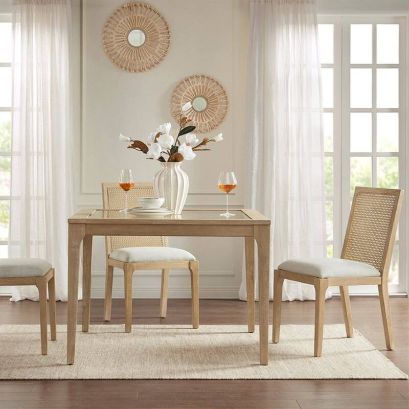 Madison Park Ashe Natural Dining Chair set of 2
