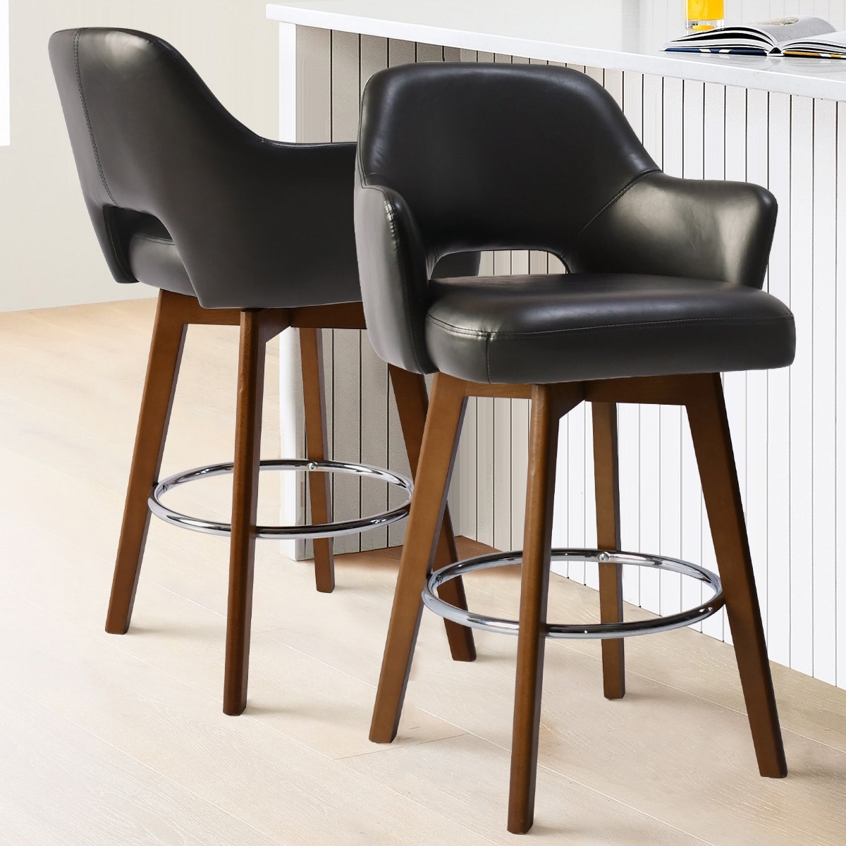 Leather fabric for bar stools top
