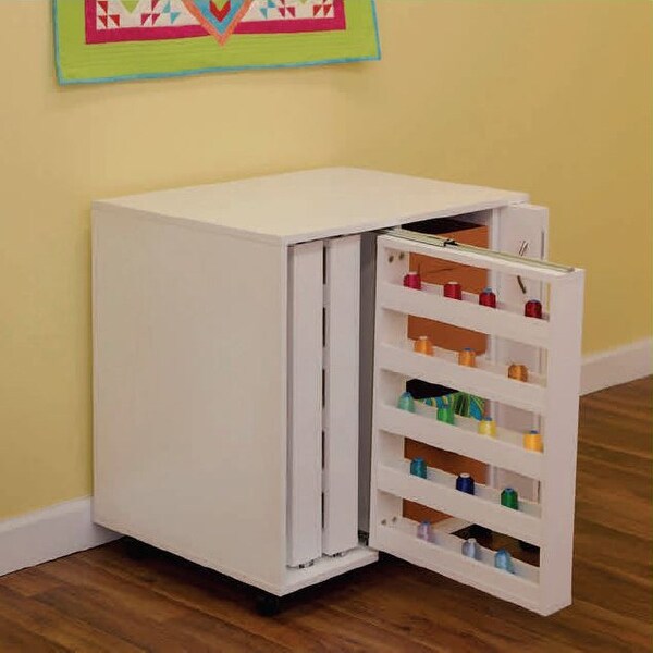 Arrow Mod Squad Model 2031 Modular Thread Storage Cabinet - White