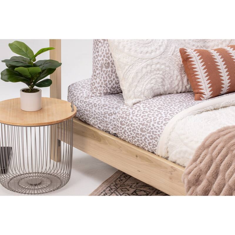 Full Size Bed - Gothic Glamour Canopy Platform Bed Frame - Solid Wood Bed