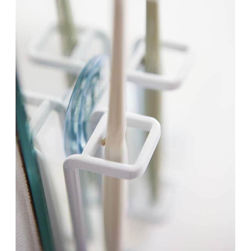 Yamazaki Home Toothbrush Holder, Steel, Holds 0.55 lbs - L 1.18 x W 3.07 x H 3.74 inches