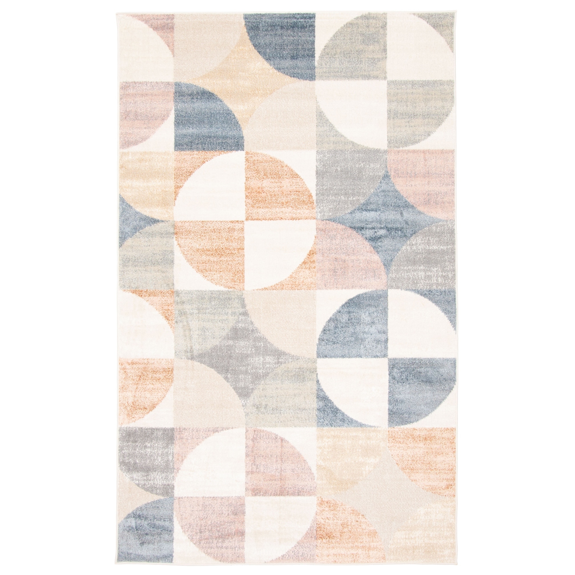 ECARPETGALLERY Machine Woven Bennett Ivory Area Rug