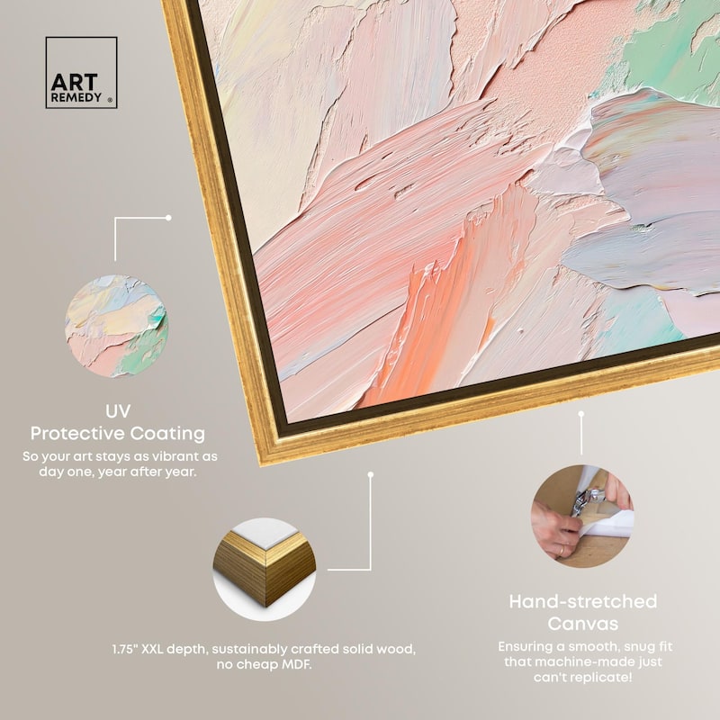 Flowing Mousse III Canvas by Art Remedy