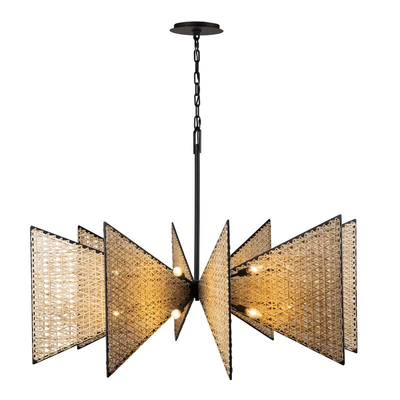 Varaluz Machina Chandelier - Matte Black/Sulihiya