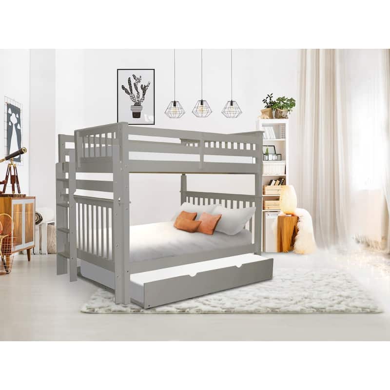 Taylor & Olive Trillium Full over Full Bunk Bed, Full Trundle