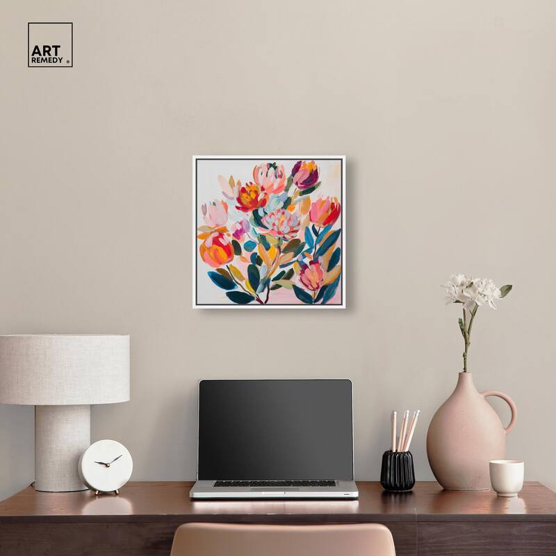Contemporary Flora II Canvas by Art Remedy