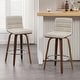 preview thumbnail 6 of 198, 26"/29" Faux Leather Swivel Bar/Counter Stools, Set of 2/3 Set of 2 - Griege - Counter Height