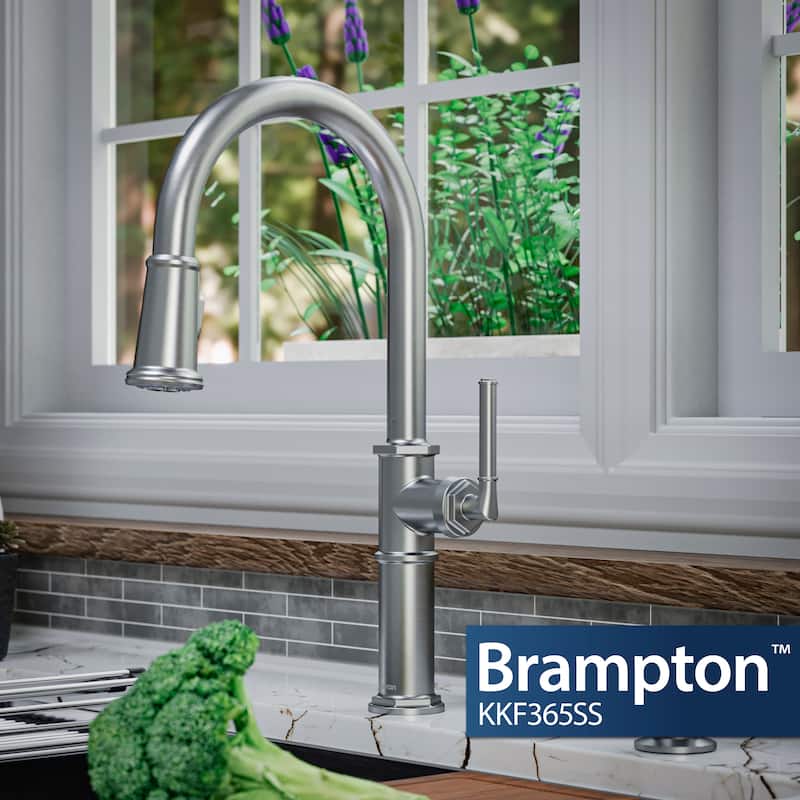 Karran Brampton KKF365 Single Handle Pull Down Sprayer Kitchen Faucet