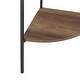 preview thumbnail 15 of 14, Middlebrook Modern Industrial Corner Bookshelf