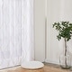 preview thumbnail 32 of 53, Deconovo Rod Pocket Pattern Sheer Curtains for Living Room Pair (2 Panels)