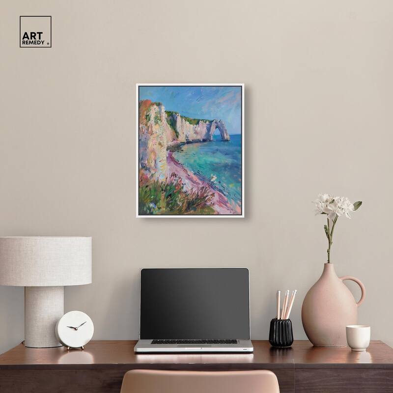 Cliffs of Etretat Canvas by Art Remedy