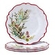 preview thumbnail 1 of 1, Certified International Christmas Gatherings 9" Melamine Salad/Dessert Plates, Set of 4 - 9" Diameter