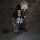 preview thumbnail 1 of 9, Haunted Hill Farm Creepslie the Crouching Grave Digger by Tekky, Premium Talking Halloween Animatronic, Plug-In or Battery