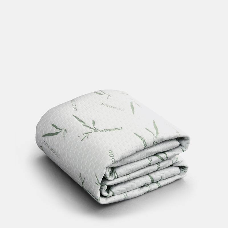 Full Waterproof Rayon from Bamboo Deep Pocket Mattress Cover - White