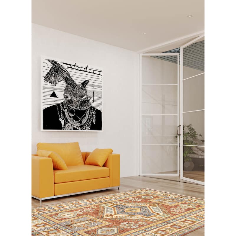 ECARPETGALLERY Hand-knotted Jules Serapi Dark Copper Wool Rug - 5'5 x 7'11