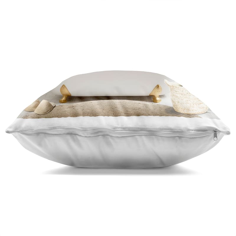 Stupell Pampered Cow in Bath Decorative Printed Throw Pillow Design by CAD Designs