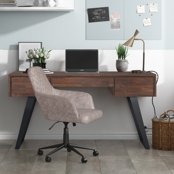 Wyndenhall sterling solid wood contemporary new arrivals 42 inch wide home office desk