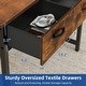 preview thumbnail 7 of 17, Moasis Small Computer Desk with Fabric Drawers and Monitor Stand