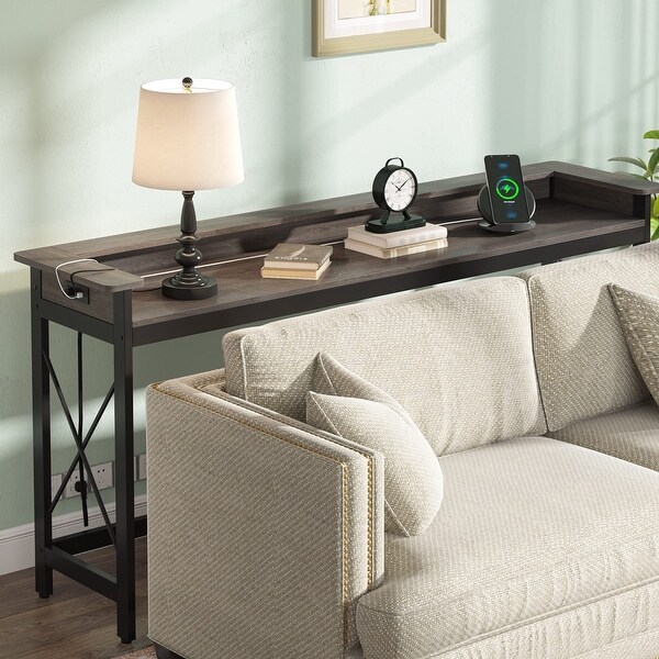 Couch side table with outlet 2025