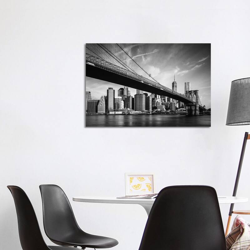 iCanvas "Brooklyn Bridge And Lower Manhattan" by Matteo Colombo Canvas Print - 26x40x1.5