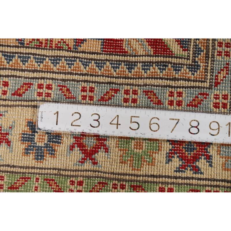 Red Kazak Foyer Rug Traditional Oriental Handmade Wool Carpet - 2'7"x 4'4"