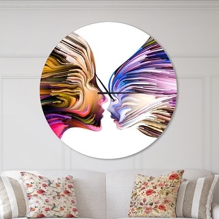 Designart 'Metaphorical Mind Painting' Large Modern Wall CLock