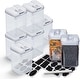 preview thumbnail 2 of 25, Cheer Collection Set of 8 Uniform Size Airtight Food Storage Containers