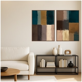 Kate and Laurel Stacked 2 Piece Framed Canvas Wall Art Set by Amy ...