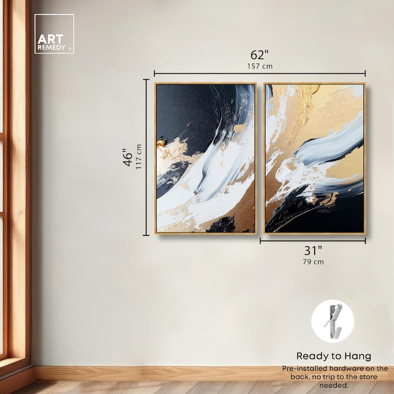 Forces II Canvas Set of 2 by Art Remedy