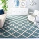 preview thumbnail 2 of 60, SAFAVIEH Dallas Shag Melahat Trellis 1.5-inch Thick Rug 8' x 10' - Seafoam/Ivory - Rectangle