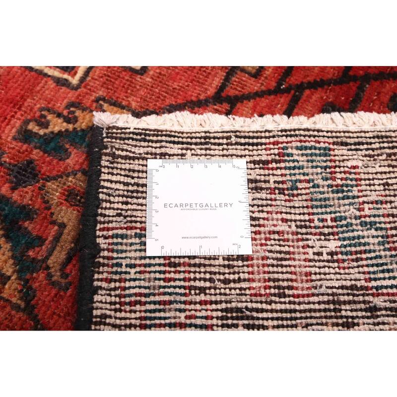 ECARPETGALLERY Hand-knotted Konya Anatolian Dark Navy, Red Wool Rug - 3'3 x 9'10